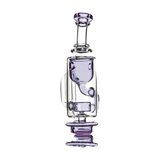 Calibear Carta Attachment Klein in Borosilicate Glass with Purple Accents - Front View