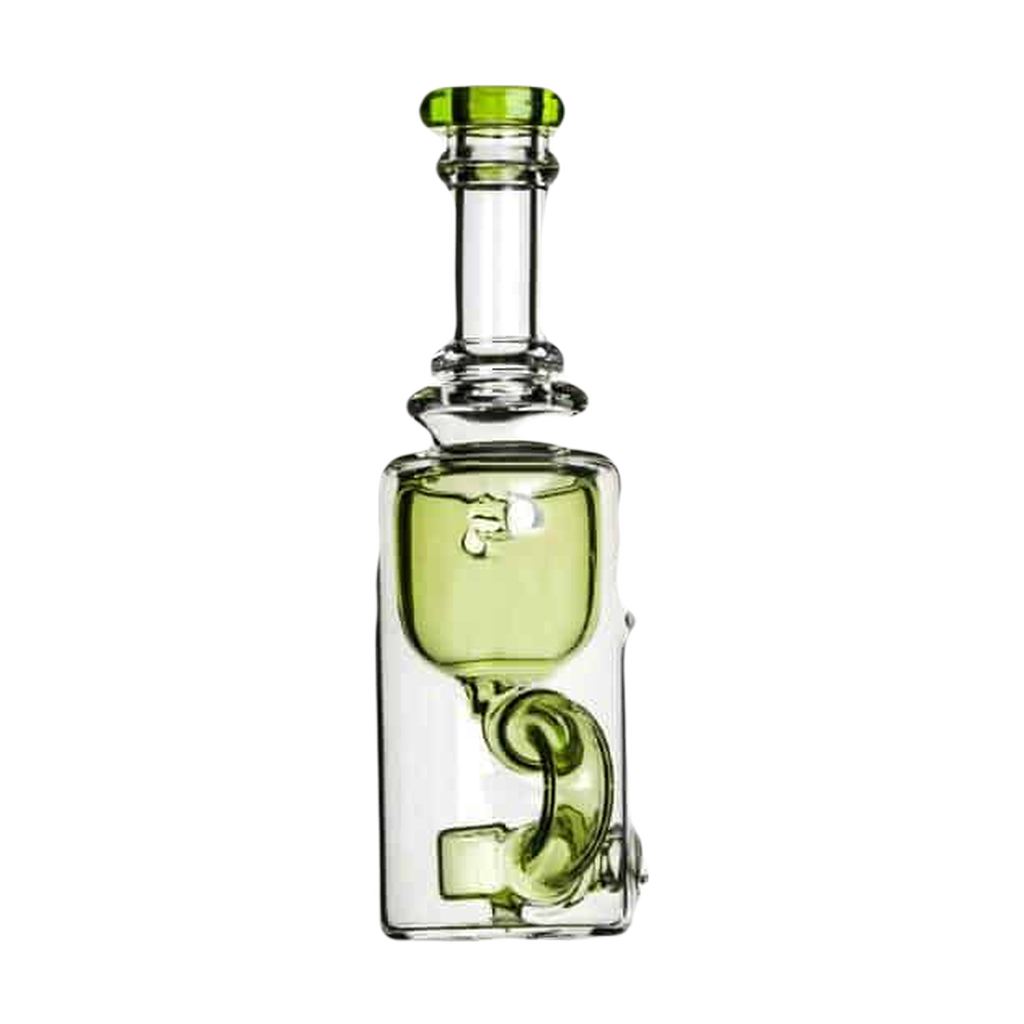 Calibear Carta Attachment Klein in green, side view, for e-rigs with heavy wall borosilicate glass