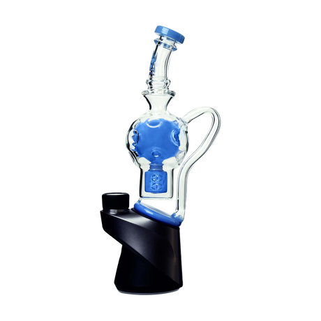 Calibear Exosphere Puffco Peak Glass Top in Milky Blue with sleek design on white background