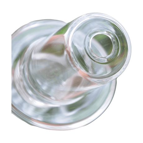 Calibear High Five Duo Glass Attachment, clear heavy wall design, top view for vaporizers