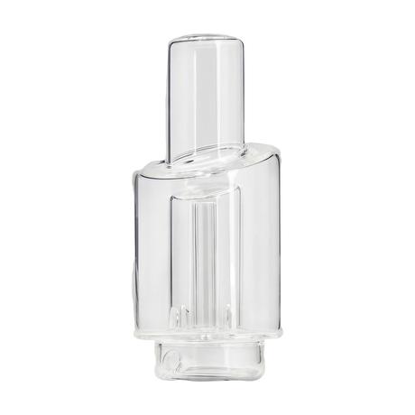 Calibear High Five Duo Glass Attachment for Vaporizers, Clear Beaker Design, Heavy Wall, 4.5" Front View
