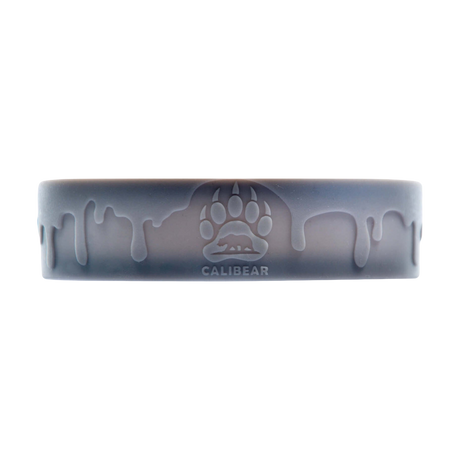 Calibear Led Silicone Base for Dab Rigs, Borosilicate Glass, Front View on Seamless White