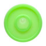 Calibear Led Silicone Base for Dab Rigs, vibrant green, top view on seamless white background