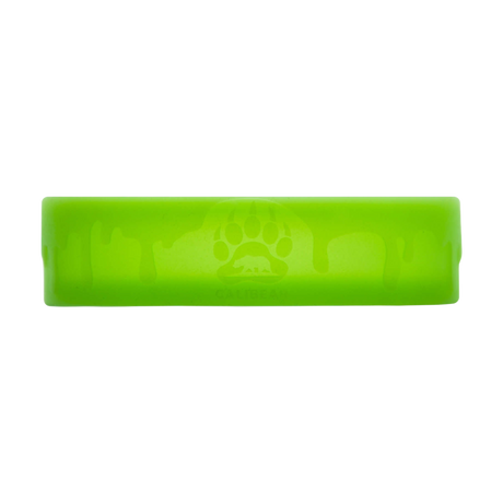 Calibear LED Silicone Base for Dab Rigs, Neon Green, Front View