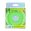 Calibear LED Silicone Base for Dab Rigs in Green, Front View on Packaging