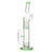 Calibear Natty Treecycler bong in Jade Green with a side view, highlighting its sleek design and 18-19mm joint size.