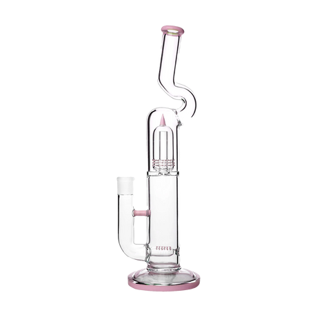Calibear Natty Treecycler in Milky Pink with 18-19mm joint size and straight design, front view.