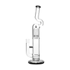 Calibear Natty Treecycler in Transparent Black, 16" tall, front view on white background