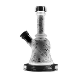 Calibear Premium Sandblasted Bell Rig with intricate designs, 6" height, and percolator - Front View