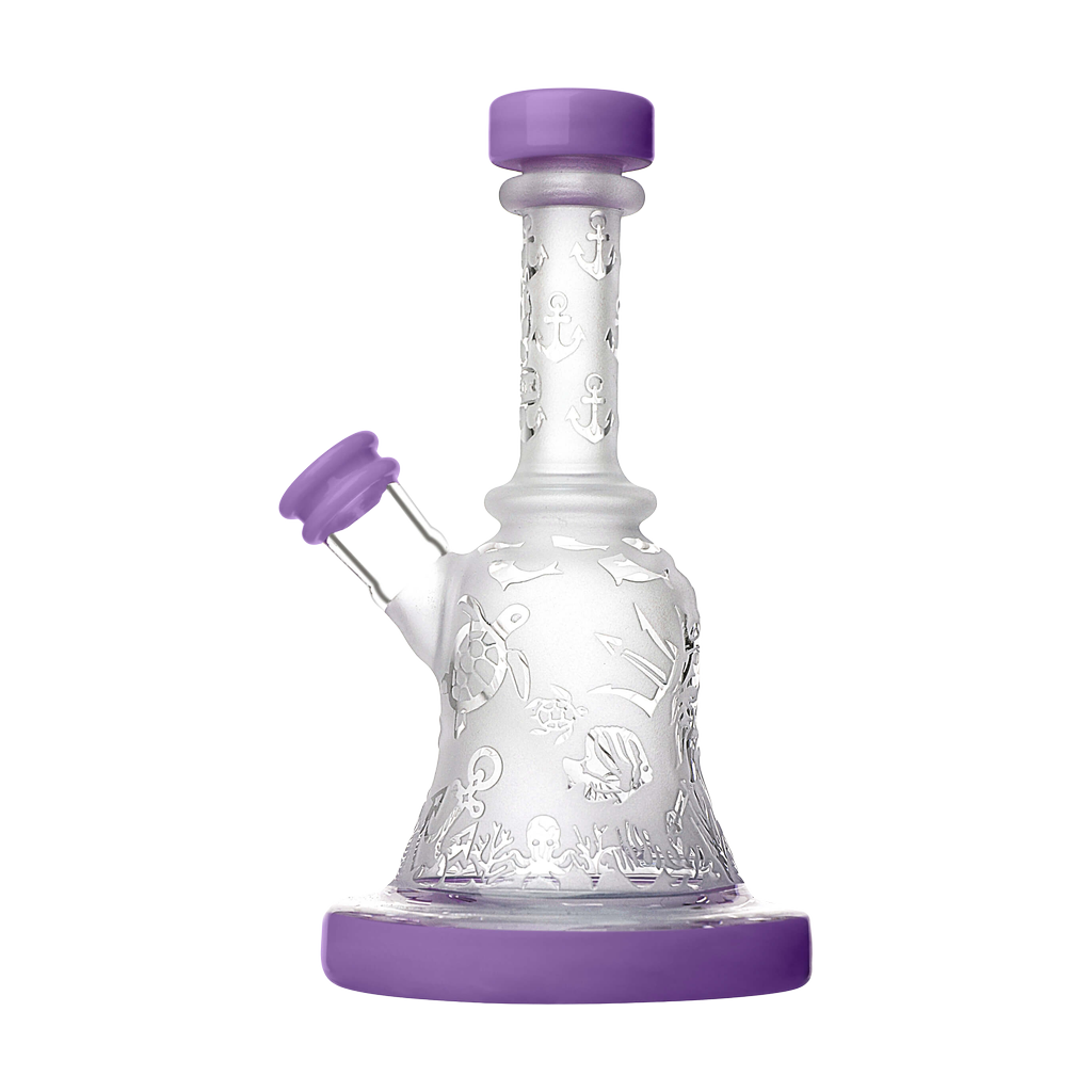 Calibear Premium Sandblasted Bell Rig with intricate design, compact size, and female joint, front view on white background