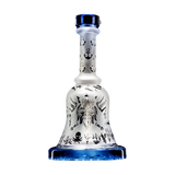 Calibear Premium Sandblasted Bell Rig featuring intricate design, 6" height, and percolator for smooth hits