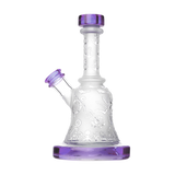 Calibear Premium Sandblasted Bell Rig, compact 6" height, with intricate design and female joint, front view