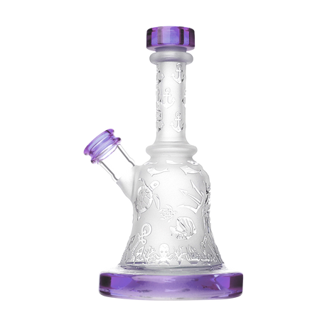 Calibear Premium Sandblasted Bell Rig, compact 6" height, with intricate design and female joint, front view