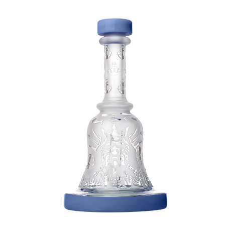 Calibear Premium Sandblasted Bell Rig featuring a sleek design, compact 6" size, and efficient percolator, ideal for travel.