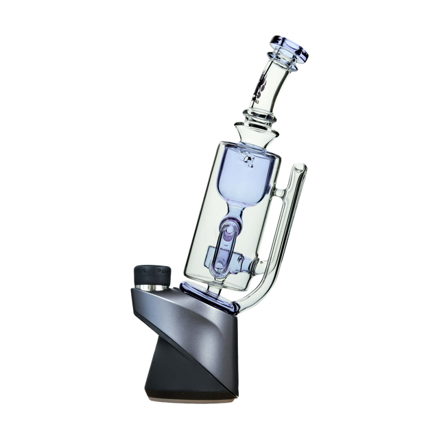 Calibear Puffco Attachment Klein in Purple, Side View - E-Rig Glass Accessory