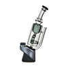 Calibear Puffco Attachment Klein in Transparent Black, side view on seamless white background