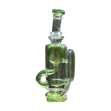 Calibear Puffco Attachment Klein in green, side view on natural backdrop, for e-rig vaporizer customization