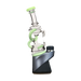 Calibear Puffco Attachment Mini Recycler in Milky Green, Borosilicate Glass for Concentrates, Side View