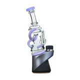 Calibear Puffco Attachment Mini Recycler in Milky Purple, Borosilicate Glass, Front View