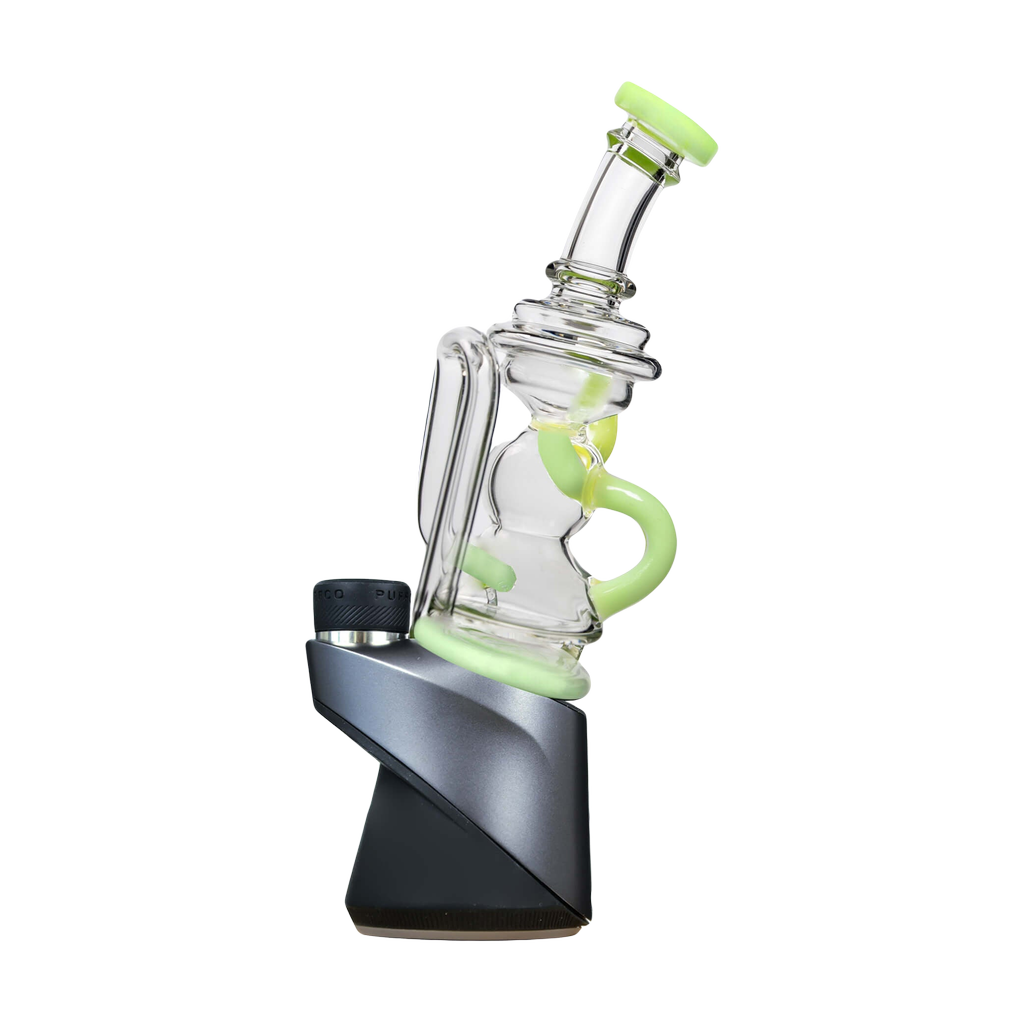 Calibear Puffco Attachment Mini Recycler for Concentrates - Borosilicate Glass, Side View