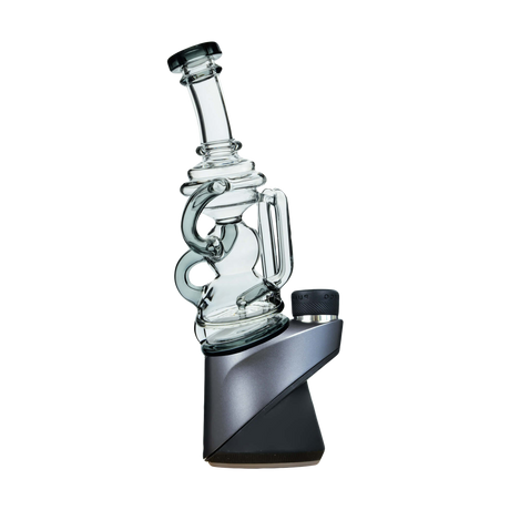 Calibear Puffco Attachment Mini Recycler for Concentrates, Borosilicate Glass, Side View