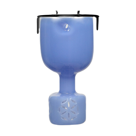 Calibear Puffco Attachment Torus in purple for concentrates, close-up front view