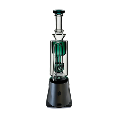 Calibear Puffco Attachment Torus in Green and Purple for Concentrates - Front View