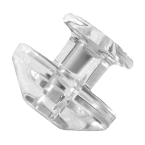 Calibear Puffco Peak Carb Cap in clear variant, designed for concentrates, front view on white background