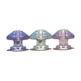 Calibear Puffco Peak Carb Cap set in various colors displayed side by side