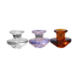 Calibear Puffco Peak Carb Caps lineup in various colors for dab rigs, front view on white background