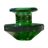 Calibear Puffco Peak Carb Cap in Green, Bubble Design for Concentrates, Front View