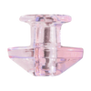 Calibear Puffco Peak Carb Cap in Pink - Bubble Design for Concentrates, Front View