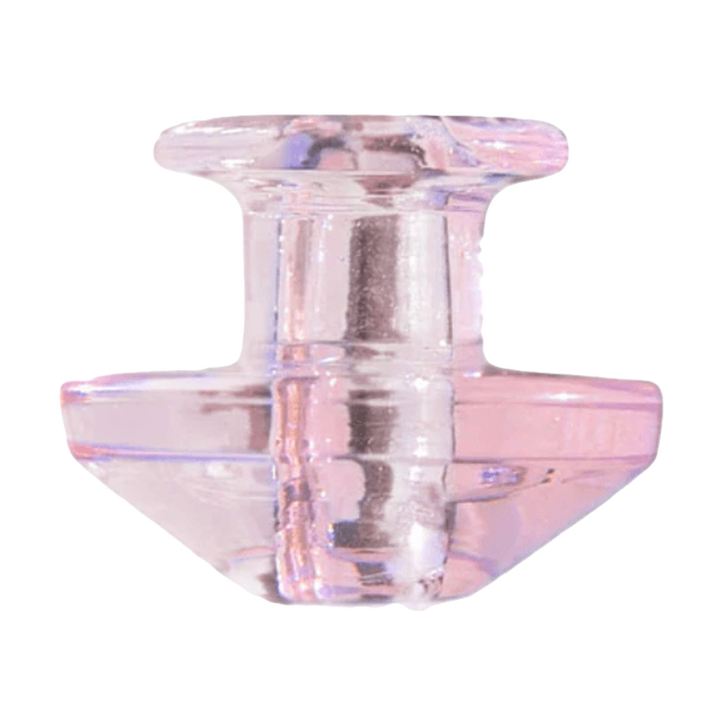 Calibear Puffco Peak Carb Cap in Pink - Bubble Design for Concentrates, Front View