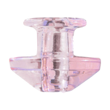 Calibear Puffco Peak Carb Cap in Pink - Bubble Design for Concentrates, Front View