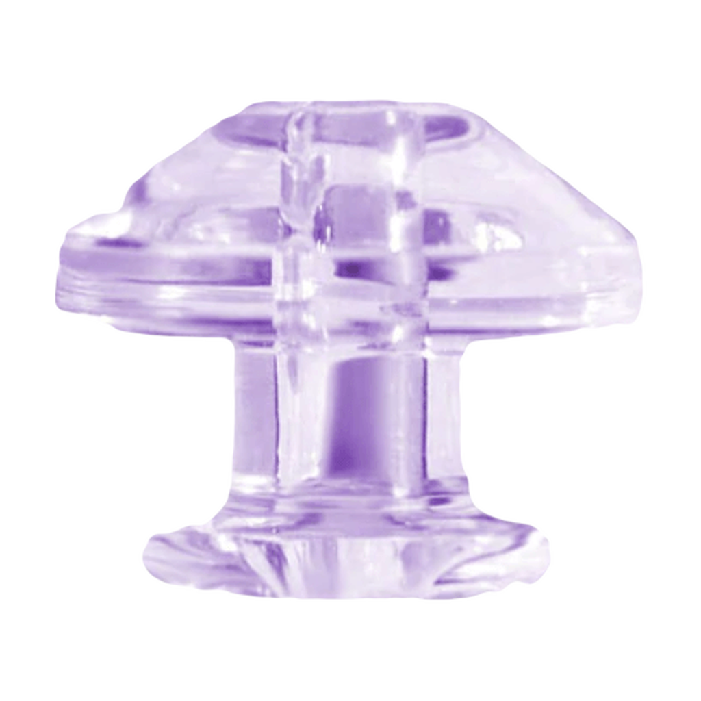 Calibear Puffco Peak Carb Cap in Purple, Bubble Design for Concentrates - Front View