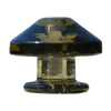 Calibear Puffco Peak Carb Cap in Transparent Black, Front View, for Enhanced Dabbing Experience