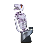 Calibear Puffco Peak Fab Dino Glass Dab Rig with Showerhead Percolator - Side View