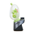 Calibear Puffco Peak Glass Attachment, Frosted Yoshi Egg Design in Milky Green, Side View