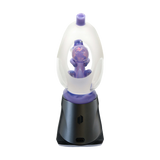 Calibear Puffco Peak Frosted Glass Attachment with Yoshi Egg Design, Front View on White Background