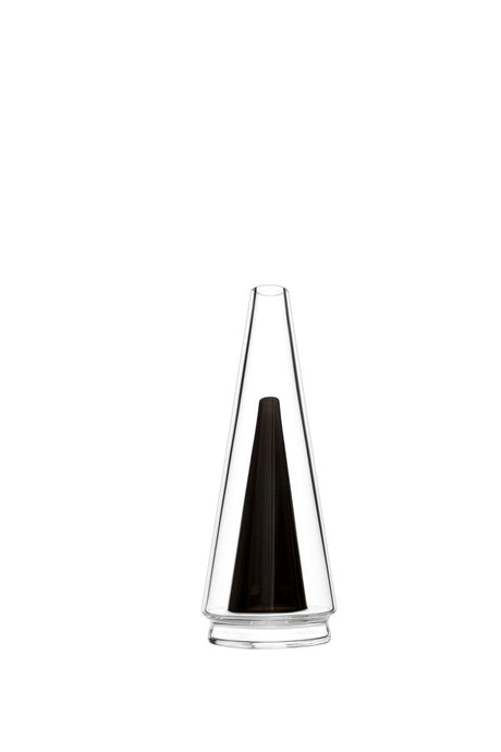 Calibear Puffco Peak Pro Replacement Glass in Black, Borosilicate Glass, Front View