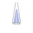 Calibear Puffco Peak Pro Milk Blue Replacement Glass, Borosilicate, Front View
