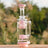 Calibear Straight Fab Carta Attachment in Milky Pink, 6.69 Inch, Portable Borosilicate Glass, Side View