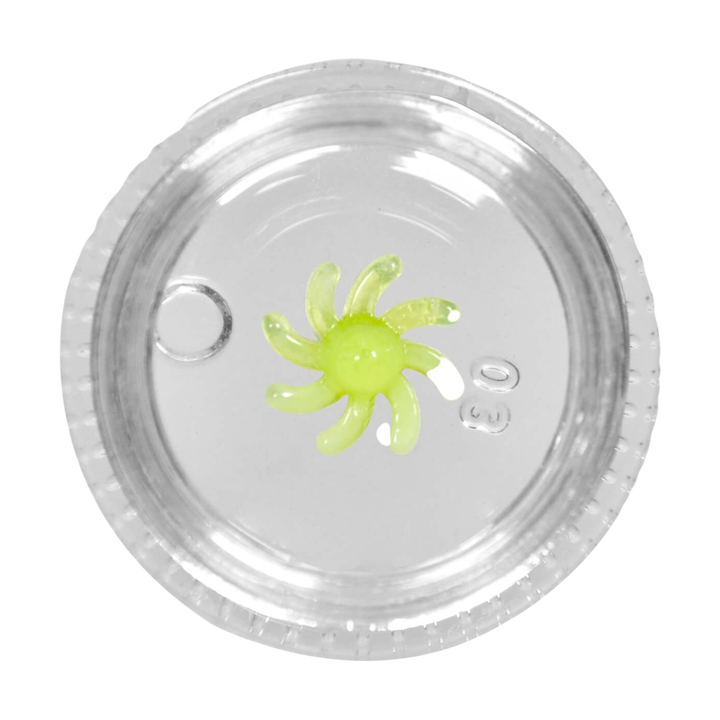 Calibear Terp Spinner made of Heavy Wall Borosilicate Glass, 25mm, for Concentrates - Top View
