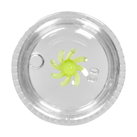 Calibear Terp Spinner made of Heavy Wall Borosilicate Glass, 25mm, for Concentrates - Top View