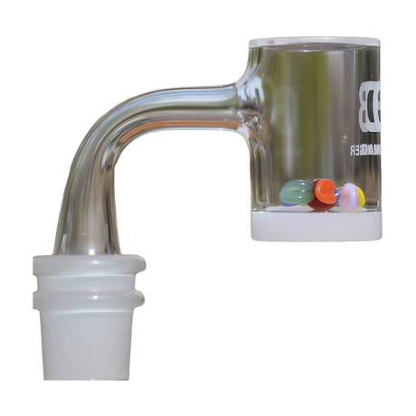 Calibear Glass Terp Spinner Set for 25mm Bangers, heavy wall clear borosilicate, side view
