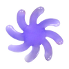 Calibear Terp Spinner in Milk Purple, 25mm Heavy Wall Borosilicate Glass for Concentrates