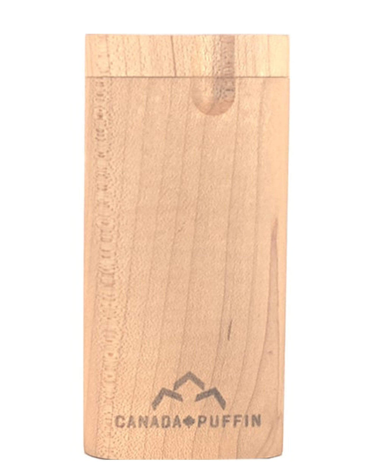 Canada Puffin Banff Wooden Dugout with One Hitter, Compact and Portable Design, Front View