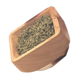 Canada Puffin Parklands Wooden Grinder with Dry Herbs, Angled View