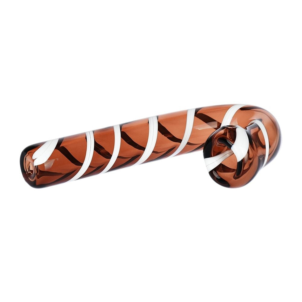 Candy Cane Glass Hand Pipe | 4.5"