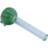 LA Pipes Candy Colored Pull-Stem Slide in Green for Bongs, Borosilicate Glass, Grommet Joint